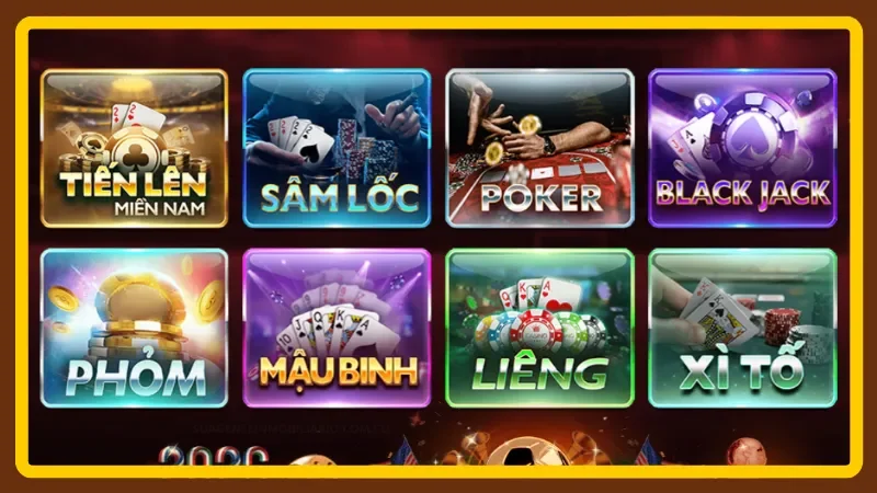Game Bài 2 Danh mục đa dạng giúp bạc thủ dễ tìm thể loại yêu thích